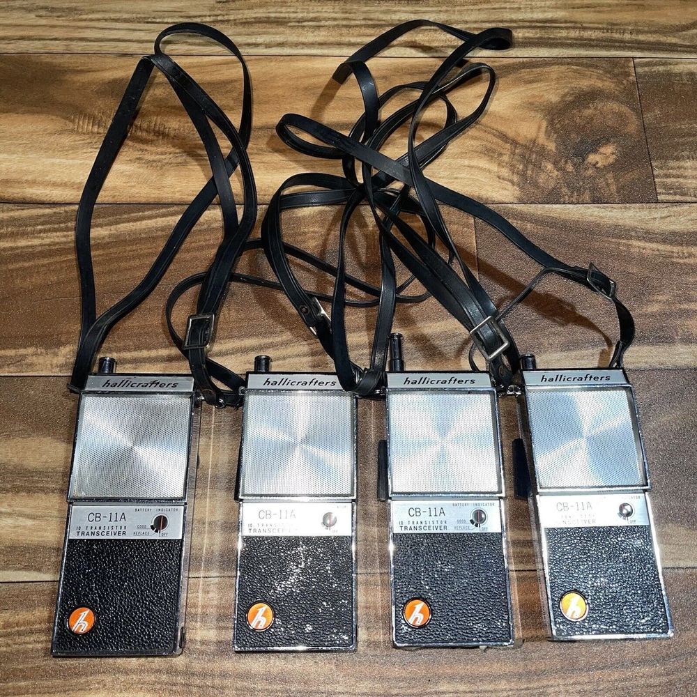 Vintage Hallicrafters CB-11A Walkie Talkie Portable CB Ham BUNDLE x4 - UNTESTED